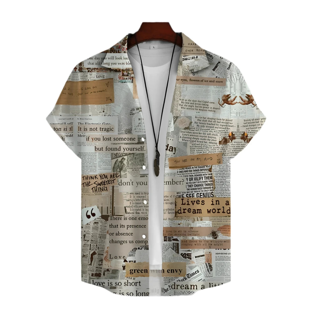 Newspaper 3D Printed Shirt