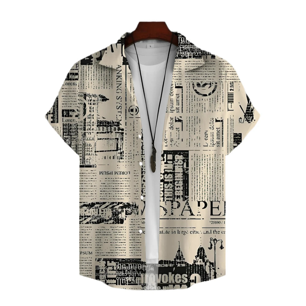 Newspaper 3D Printed Shirt