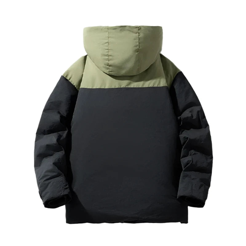 Cargo Hooded Down Jacket