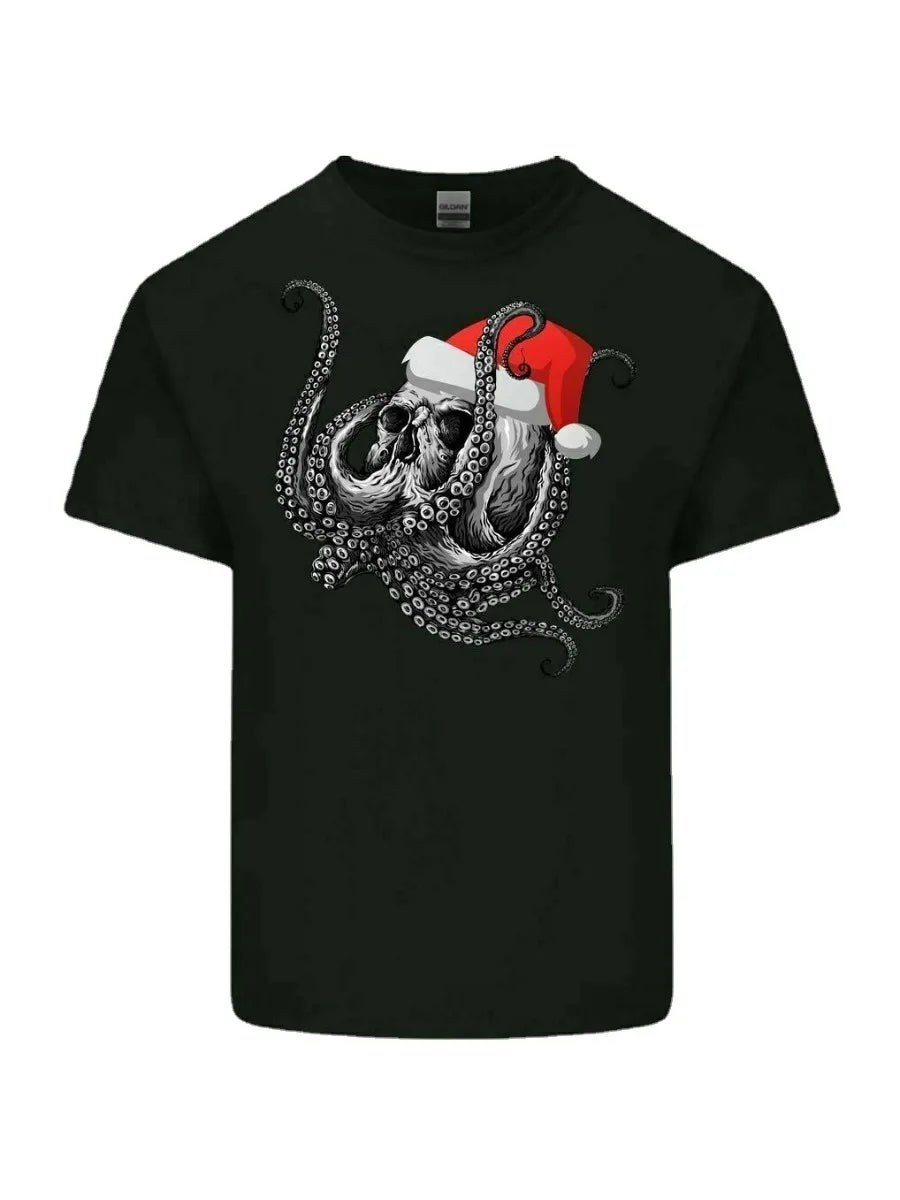 Christmas Skull Kraken T-Shirt