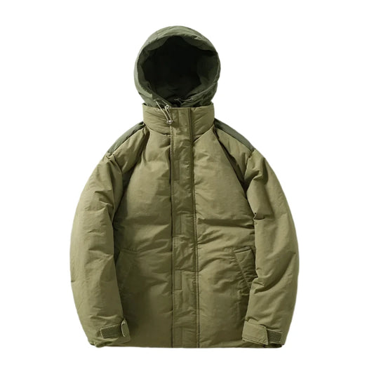 Cargo Hooded Down Jacket