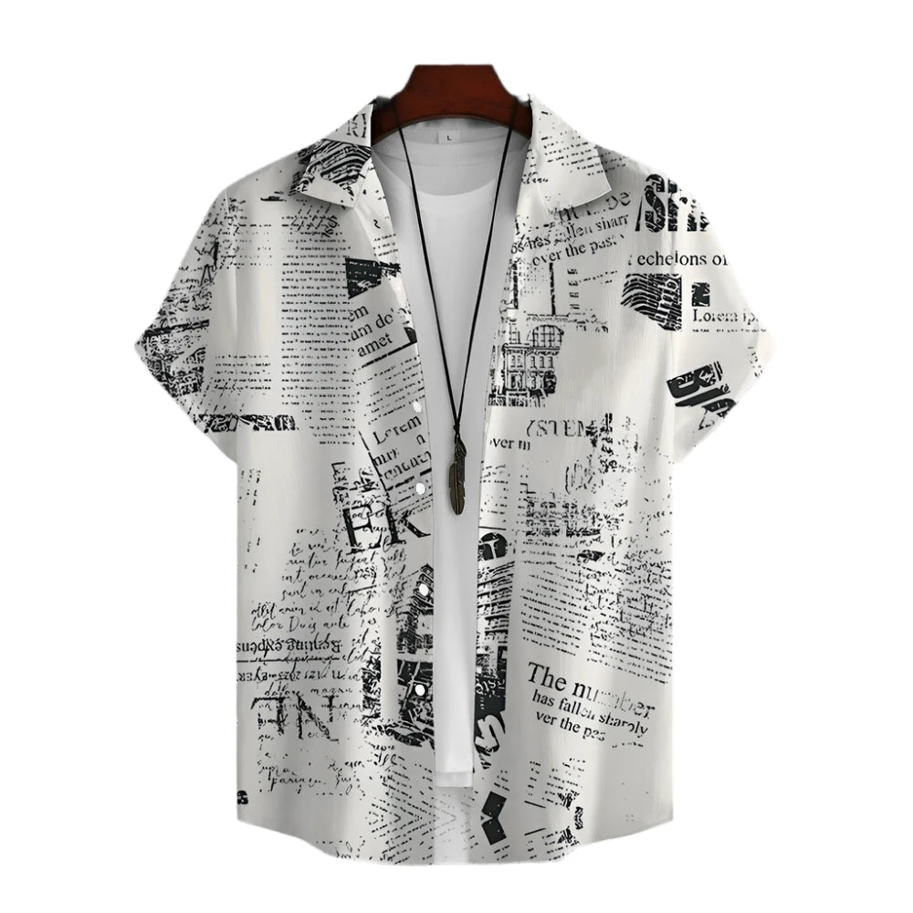 Newspaper 3D Printed Shirt