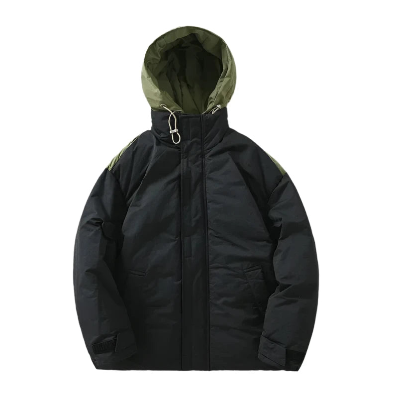 Cargo Hooded Down Jacket