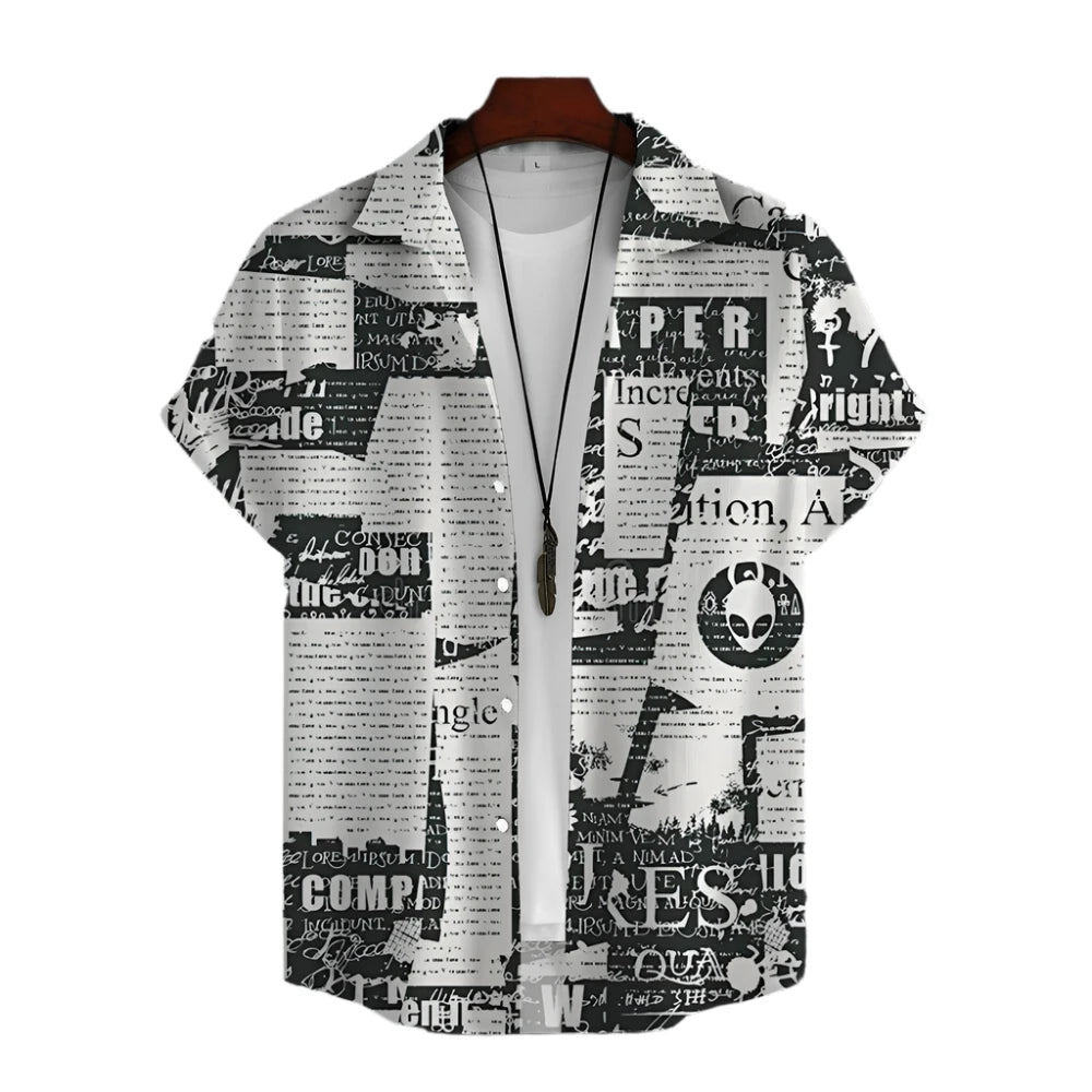 Newspaper 3D Printed Shirt